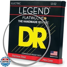 DR Strings FL-12 Flatwound Electric Guitar Strings