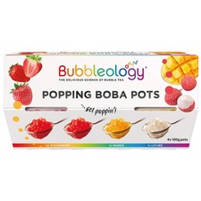 Bubbleology Bubble Tea Popping Boba Pots (4 x 100g)
