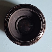 YONGNUO YN50mm F1.8 50mm Prime Lens Canon EF Mount AF/MF 52mm Filter Sold As Is
