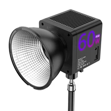 MAMEN 60W RGB COB LED Video Light Portable Studio Photography Lighting Equipment