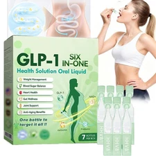 GLP-1 SIX-in-ONE Health Solution Oral Liquid, Advanced Body Care Liquids Drop US