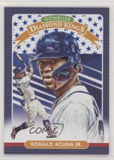 2020 Panini Donruss Diamond Kings Independence Day Ronald Acuna Jr #8 x7n