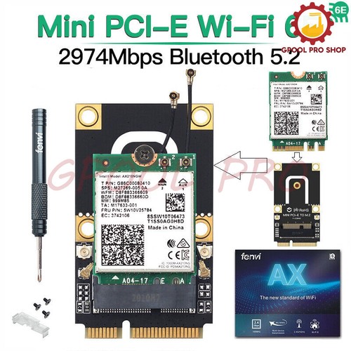 for Intel AX210 mini Desktop Kit Wireless Network wifi Card M.2 Wifi 6e Adapter - Afbeelding 5 van 13