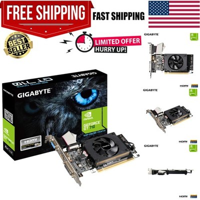2GB GDDR3 Nvidia Geforce GT 710 Graphics Card - 4096x2160 Resolution Support