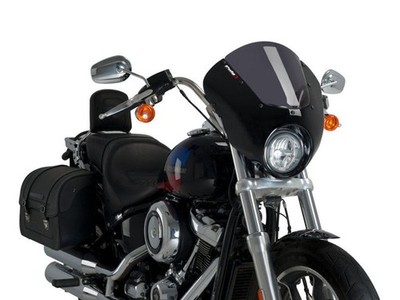 Puig Dark Smoke Dark Night Scheibe Harley Davidson Softail Low Rider FXLR 18-20