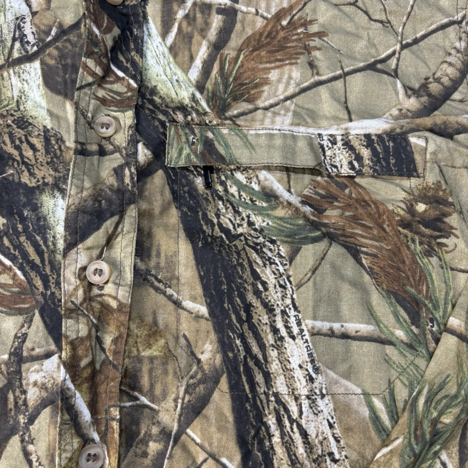 Walls x Realtree Hunting Fishing Shirt Men's Large  Camouflage Vented Pockets - Image 4 of 4