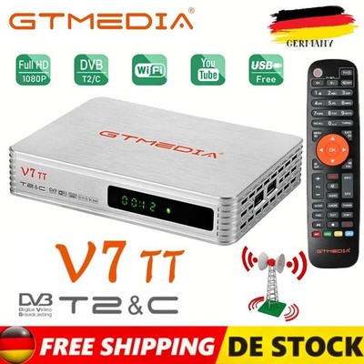 Full-HD Digitaler TV-Tuner Set-Top-Box DVB-T/T2/C Empfänger PVR Medienplayer DE