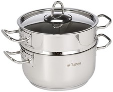 Tognana Set Vaporiera Acciaio Inossidabile Argento 3 unità