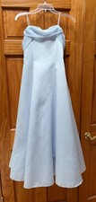 David's Bridesmaid Wedding Gown Flower Girl Blue Tulle Dress Spring Summer 12