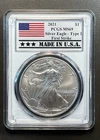 2021 $1 Type 1 American Silver Eagle PCGS MS69 FS Made in USA Label White Frame