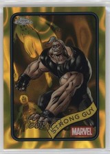 2025 Topps Chrome Marvel Comics Yellow Lava Refractor Strong Guy #182 1e88