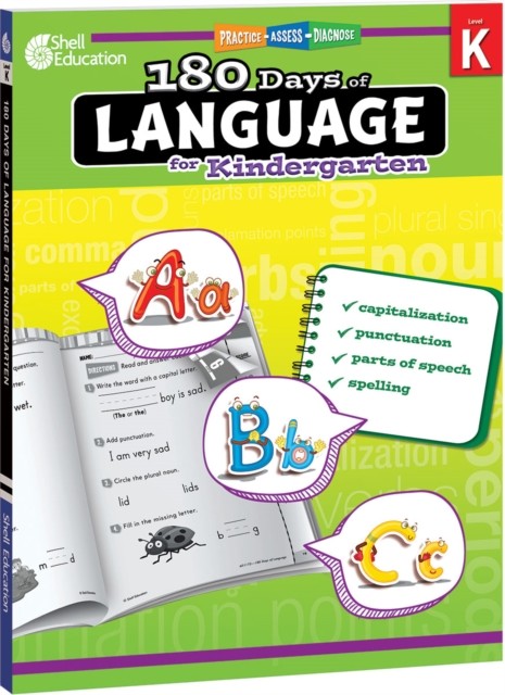 180 Days™: Language for Kindergarten by Christine Dugan (Paperback Book)