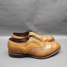 Allen Edmonds McAllister Shoes Mens Size 7 D Brown Wingtip Oxford Brogue Lace Up