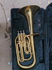 Yamaha YAH203 TENOR HORN . GOOD PLAYING ORDER. UK DELIVERY POSSIBLE