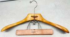 Vintage SetWell Wood Garment Suit Hanger Pants Trousers Jacket Skirt Clamp Bars