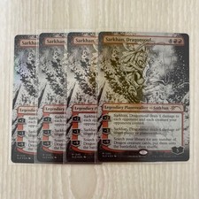 MTG Dragon Spirit Sarkhan Foil Mythic Rare Einzelkarte 4 Blatt Rot Spielbar
