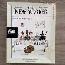 The New Yorker Thanksgiving Dinner New York Puzzle Co Nov 1976 500 pcs Complete
