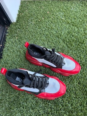 Moschino Red and Black Sneakers Pre-owned size 10