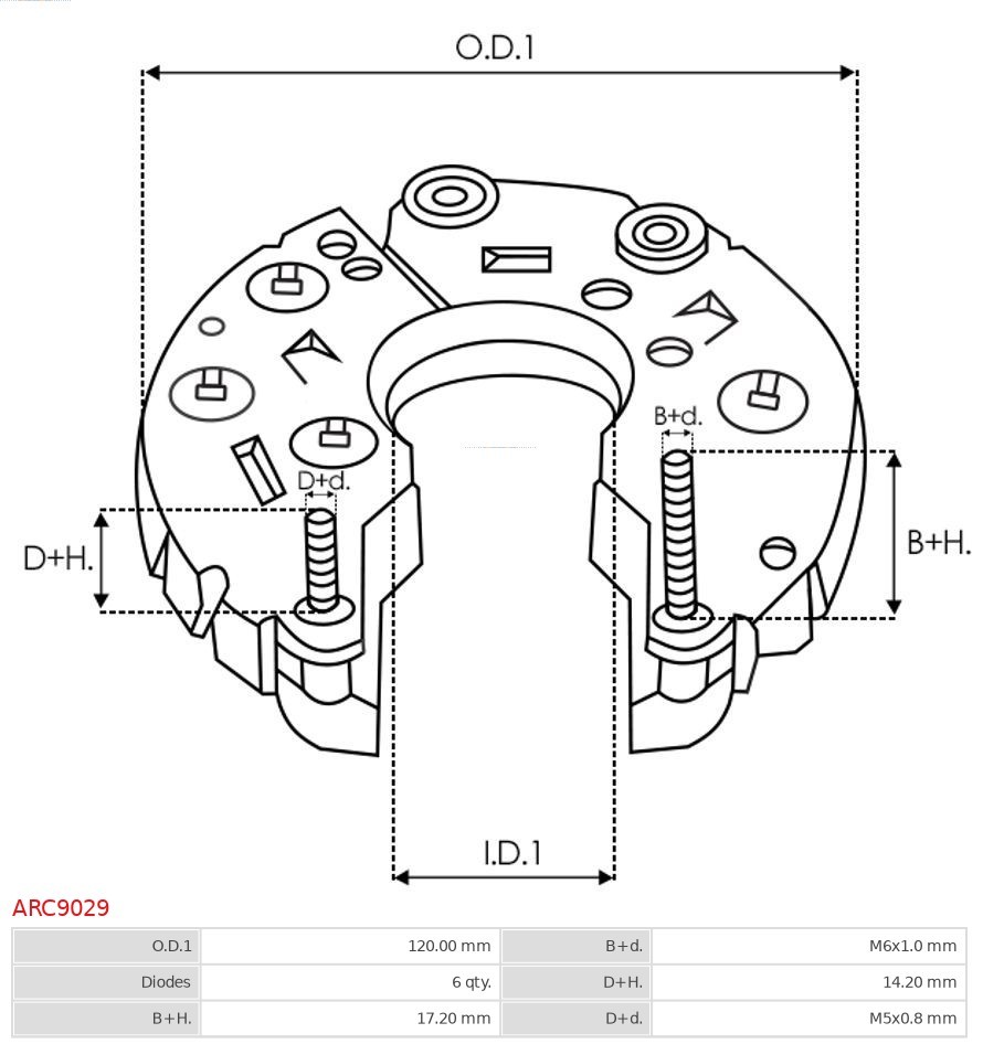 Fits AS ROZRUSZNIKI I ALTERNATORY ARC9029 ALT LED BOARD.   ⭐UK Stock⭐
