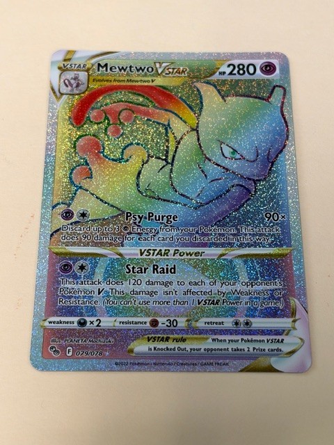 Mewtwo VSTAR (Secret) 079/078 Pokémon GO Holo