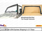 Suzuki Samurai Windshield Roll Bar – Bolt-On Protection Hoop, Fits SJ410 SJ413