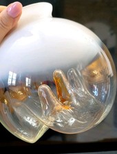 Ricambio sfera vetro Plafoniera/Lampada 70' Mazzega/Zuccheri/Murano 