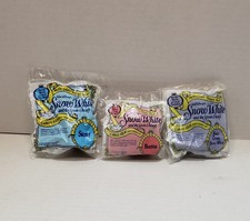 Snow White And The Seven Dwarfs Vintage 1992 Lot of 3 McDonald  s Happy Meal Toy