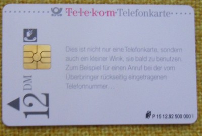 Telephone Card P 15 of 92 New/Full - Your Connection... (30-25PSR)