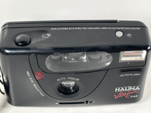 Fotocamera HALINA Vision CX AS 35mm messa a fuoco automatica flash fotografia vintage - Foto 4 di 8