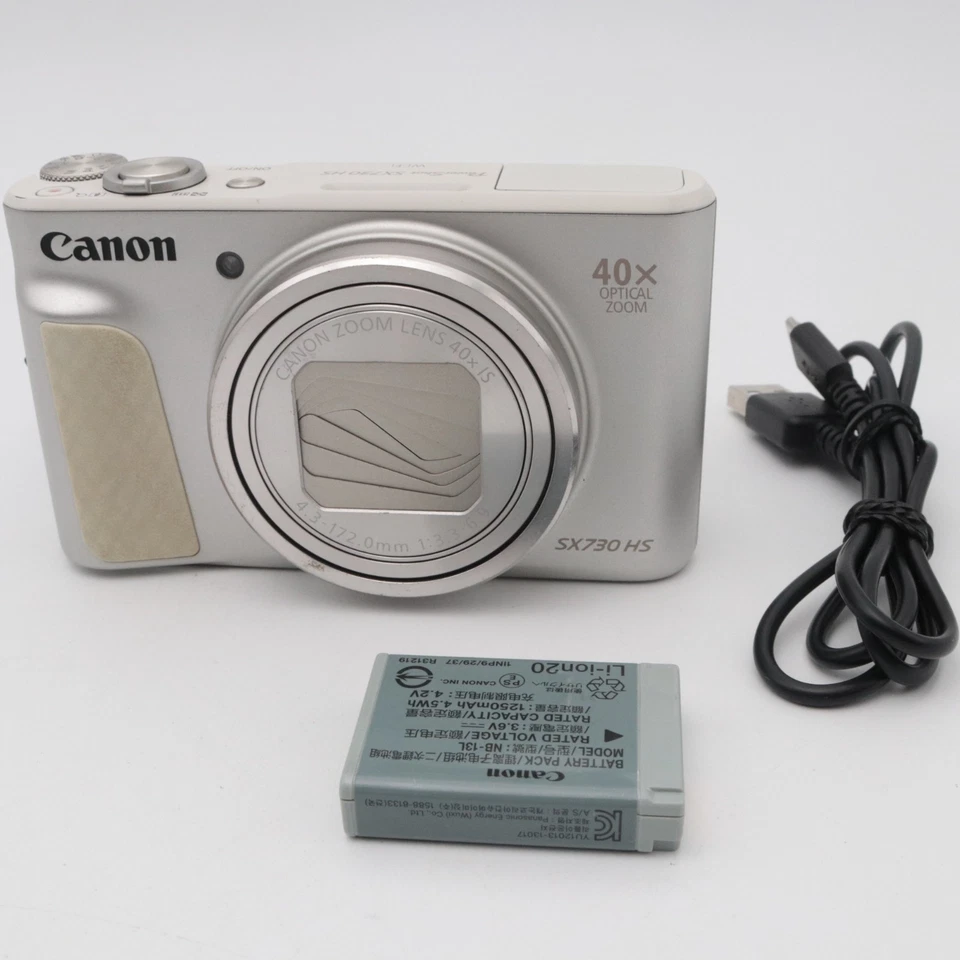 Canon PowerShot SX730 HS Silver Fast Shipping Japan Digital Camera #674 - Image 2 of 4