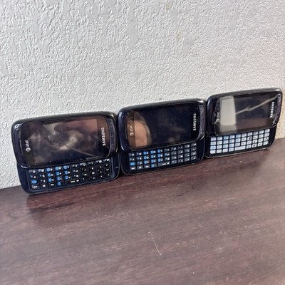 3 Samsung Impression SGH-A877 slider smart phones AT&T UNTESTED for Parts only