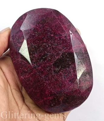 2199.00 Carat Natural Red Ruby Oval Shape IGL Certified Huge Loose Gemstone 6DJD