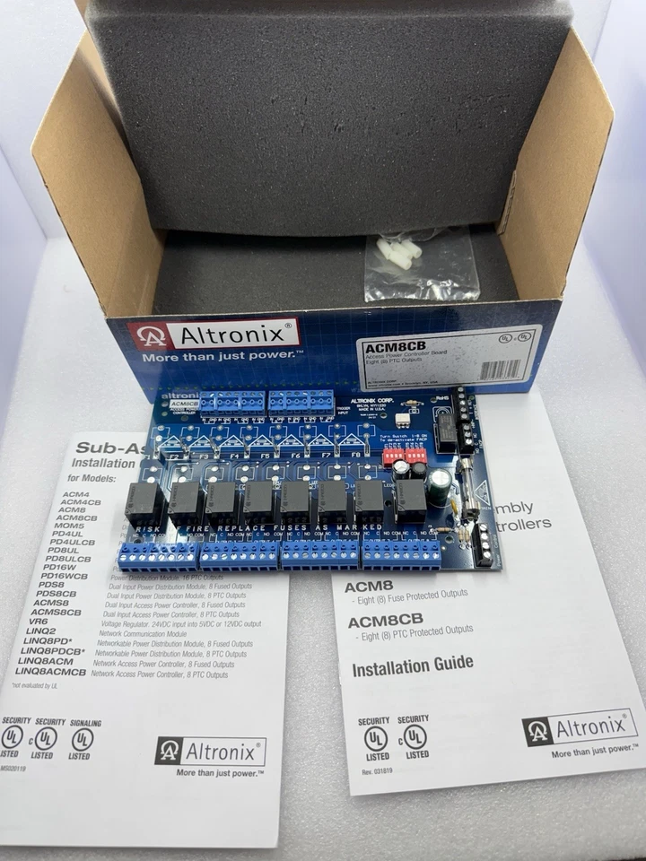 NEW ALTRONIX ACM8CB ACCESS CONTROL POWER CONTROLLER BOARD EIGHT PTC OUTPUT - Image 3 of 4