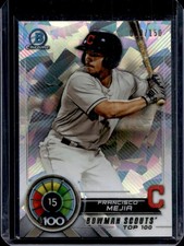 2018 Bowman Francisco Mejia Chrome Scouts' Top 100 Refractor Atomic RC #/150