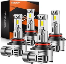 Sealight 9005 9006 Bulbs Combo 6500k White Super Bright 9005hb3 9006hb4 New