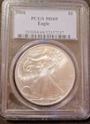 2008 $1 American Silver Eagle PCGS MS 69