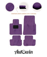 Schafsleder Fußmatten für Rolls-Royce Cullinan (2018–2025) - Lila Trim