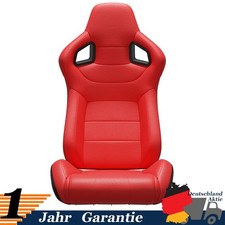 Sportsitz Schalensitz Schwarz rote Nähte Links Verst. Rückenlehne für VW