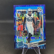 Dj Johnson Purple Shock Holo Prizm Rated Rookie RC 2023 Optic Card #214 Panthers