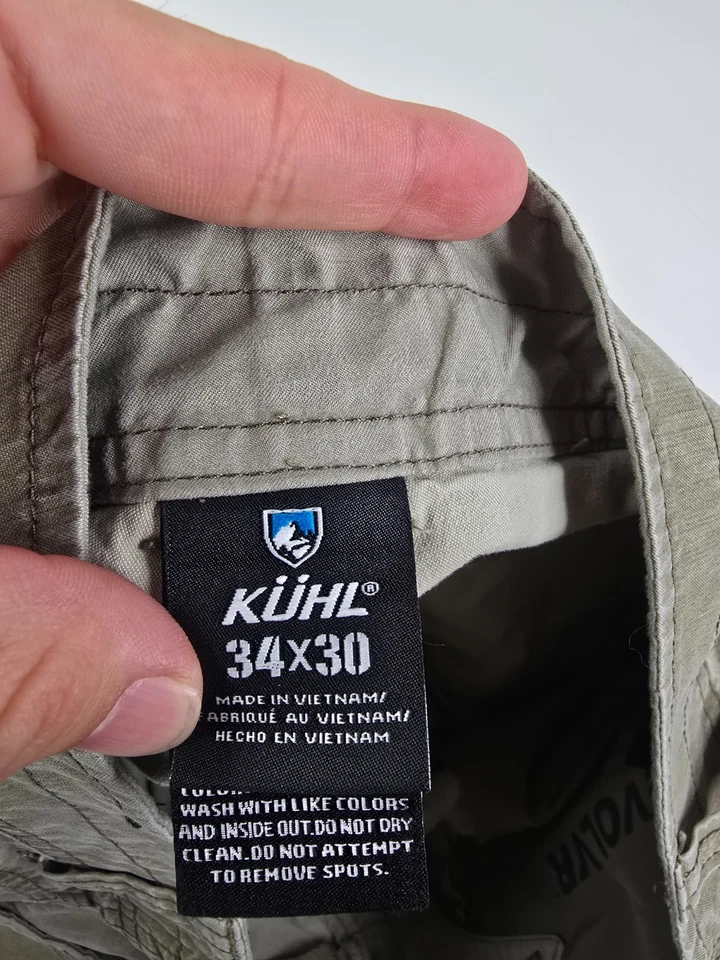 Pantalón Kuhl Revolvr Para Hombre 34x30 (34x29) Caqui Informal Aire Libre Senderismo Trabajo Foto 3 de 4