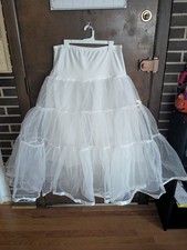 NWT Grace Karin 50s Petticoat Skirt Tutu Crinoline White Adult Size 1X