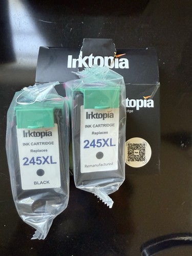 Black 245XL Compatible Ink Cartridge Replacement - Inktopia NEW Sealed - 第 1/4 張圖片