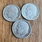 Silver Dimes Roosevelt 90% (1946-1964) Lot Of 3 U.S Mint A Free Shipping