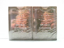 ONE PAIR OF NEW SEALED USPCC “MISC. GOODS CO.” DECKS 2012 AND 2014