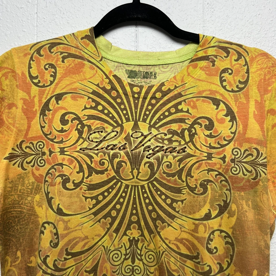 Love Amour Bohemian Skater Streetwear Art to Wear Juniors Lightweight T-Shirt XL - Image 2 of 4