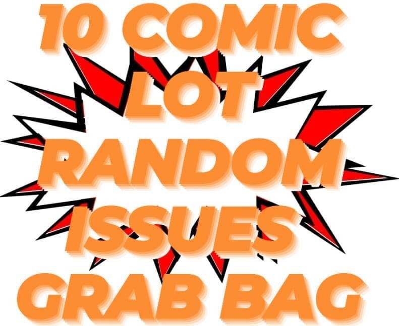 💥 LOT OF 10 COMIC BOOKS - MARVEL- DC- OTHERS- RANDOM ISSUES BAGGED/BOARDED F/SH