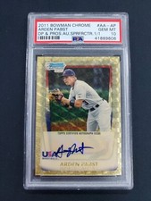 2011 BOWMAN CHROME ARDEN PABST SUPERFRACTOR AUTO 1/1 PSA 10 #AA-AP USA BASEBALL