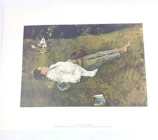 Andrew Wyeth The Berry Picker Napping Print 1962 Four Seasons Portfolio 17x13
