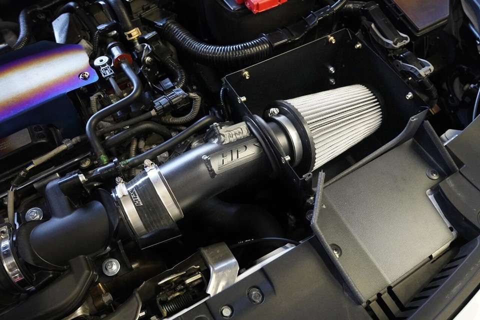 HPS Performance Air Intake Kit with Heat Shield, Polished, 827-701P