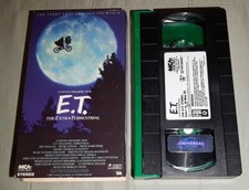 E.T. The Extra-Terrestrial VHS green MCA Home Video tested 77012